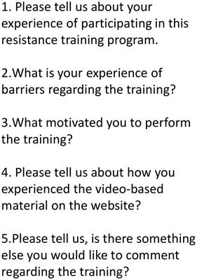 Feasibility of an Online Delivered, Home-Based Resistance Training Program for Older Adults – A Mixed Methods Approach